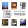 Timer digital SINOTIMER, interval de 1 secunda, 12V temporizator LCD digital programabil saptamanal 7 zile, CN101S-4