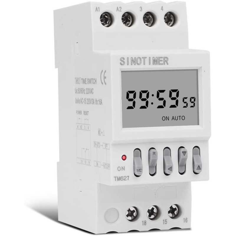 Temporizator 24 V, programabil 1 secunda pana la 99 de ore Releu de timp pentru ciclul automat infinit