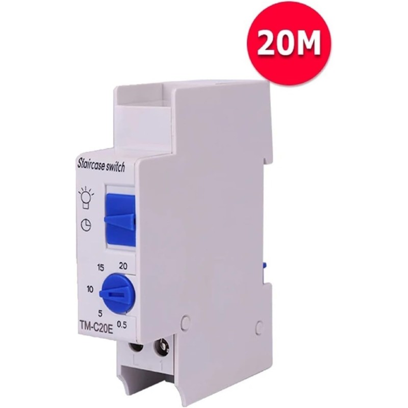 Temporizator Sinotimer, pentru scări, 20 de minute, 18 mm, TM-C20