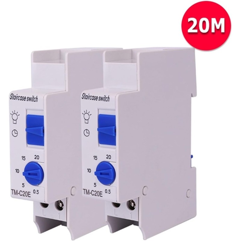 Temporizator Sinotimer, pentru scări, 20 de minute, 18 mm, TM-C20