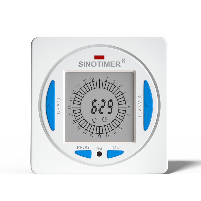 Releu digital cu temporizator 15 min Sinotimer, 50/60Hz, cu tensiune personalizata 5/12/24VDC, TM629AKL