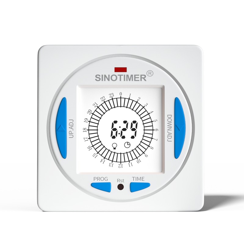 Releu digital cu temporizator 15 min Sinotimer, 50/60Hz, cu tensiune personalizata 5/12/24VDC, TM629AKL