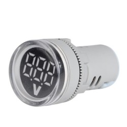 Voltmetru digital cu LED și afișaj luminos – Indicator de tensiune AC 60-500V, ALB