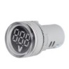 Voltmetru digital cu LED și afișaj luminos – Indicator de tensiune AC 60-500V, ALB