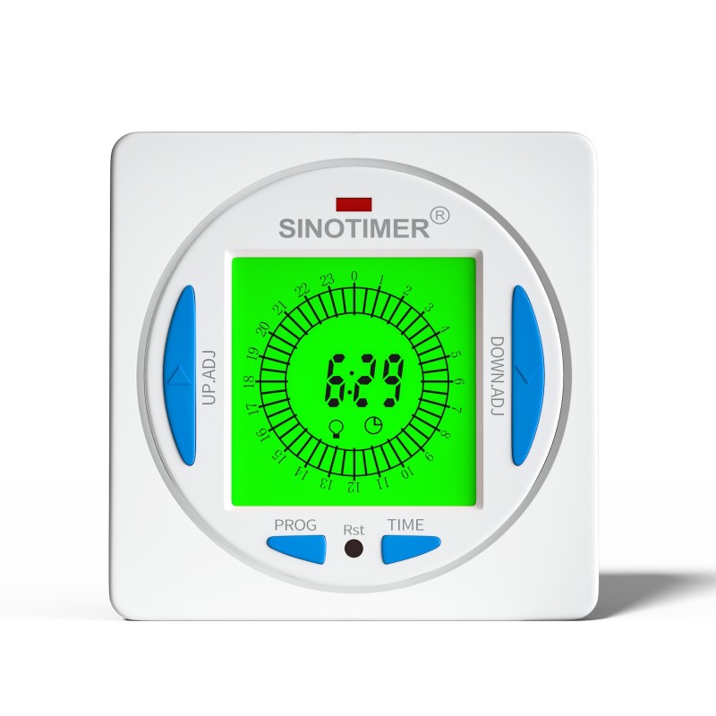 Releu digital cu temporizator 15 min Sinotimer, 50/60Hz, cu tensiune personalizata 5/12/24VDC, TM629AKL