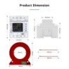 Contor de energie trifazic 3P+N, diferential, Sinotimer ,WiFi Tuya, bidirecțional, panouri fotovoltaice 100A, DTS6619-3PN-L