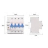 Întrerupător de circuit inteligent Sinotimer, Tuya, WiFi trifazat 4P,380V, 63A, protectie suprasarcina, scurtcircuit