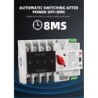 Comutator de transfer automat cu alimentare dublă, SINOTIMER, 4P, 4 faze, pe șină DIN , ATS, comutator selector electric,125A