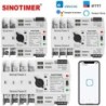 Comutator inteliget pentru PV WiFi eWeLink 2P 125A AC 230V ATS cu alimentare dublă, selector automat de transfer