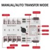 Comutator inteliget pentru PV WiFi eWeLink 4P 125A AC 230V ATS cu alimentare dublă, selector automat de transfer
