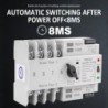 Comutator inteliget pentru PV WiFi eWeLink 4P 125A AC 230V ATS cu alimentare dublă, selector automat de transfer