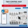 Comutator inteliget pentru PV WiFi eWeLink 4P 125A AC 230V ATS cu alimentare dublă, selector automat de transfer