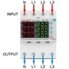 Releu trifazic SINOTIMER, siguranta digitala de protectie tensiune trifazic, 1- 80A, recuperare automata, STVP936VA-80A