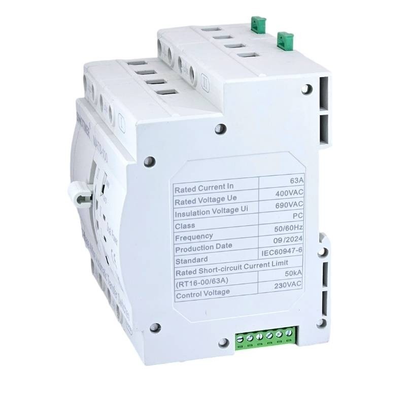 Comutator de transfer automat ATS Sinotimer, AC, 4 Poli Trifazic, 63A, pentru generator ,ATS-MATS-100-4P-63A
