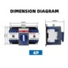Comutator automat transfer SINOTIMER 63A 4P, ATS trifazic retea – generator, mod automat si manual