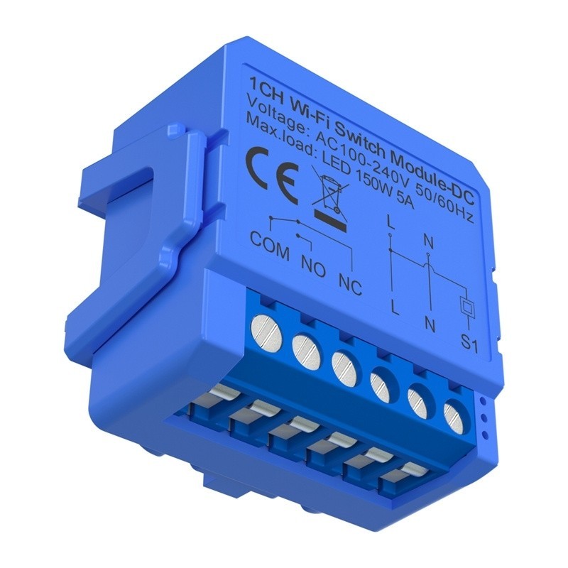 Comutator WiFi 1CH, Contact uscat, Avatto WSM16-DC32V-1