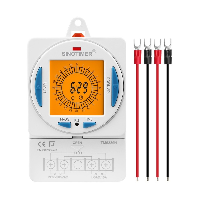 Releu digital cu temporizator, Sinotimer, 200-250VAC, 50/60Hz, 7 zile, ecran LCD, TM6338H-30D