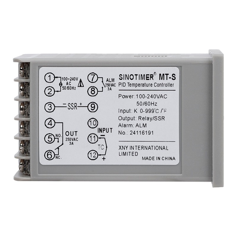 Termostat digital PID Sinotimer controler temperatura incalzire si racire 100-240V intrare termocuplu K releu sau SSR