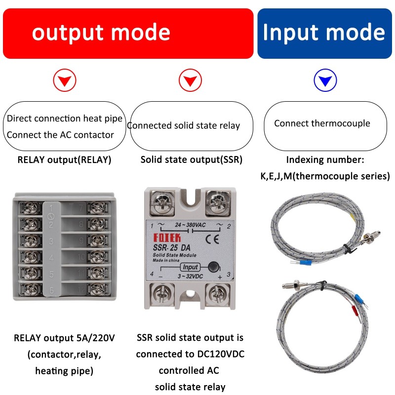 Termostat digital PID Sinotimer controler temperatura incalzire si racire 100-240V intrare termocuplu K releu sau SSR