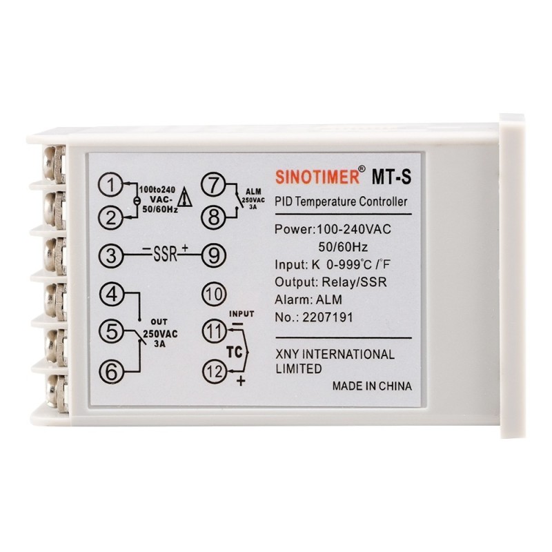 Termostat digital PID Sinotimer controler temperatura incalzire si racire 100-240V intrare termocuplu K releu sau SSR