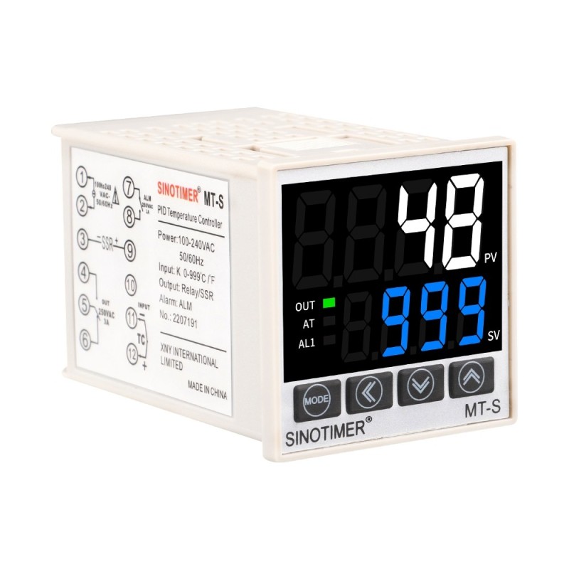 Termostat digital PID Sinotimer controler temperatura incalzire si racire 100-240V intrare termocuplu K releu sau SSR