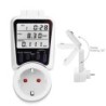 Priza inteligenta cu contor energie LCD reglabil 135°, 230V, 16A, 3680W, monitorizare consum si cost in timp real, memorie
