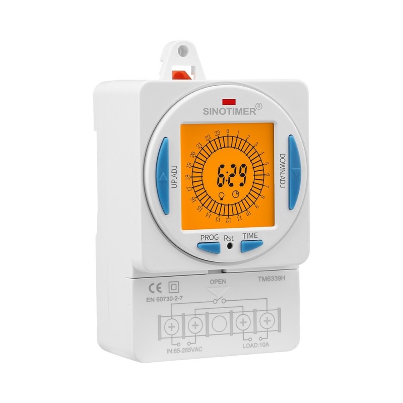 Releu digital cu temporizator, Sinotimer, 200-250VAC, 50/60Hz, 7 zile, ecran LCD, TM6338H-30D