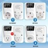 Priza inteligenta, protectie supratensiune si subtensiune, SINOTIMER, afisaj LED, 230V, 16A, 3680W, reglaj voltaj