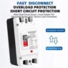 Siguranta automata DC PV SINOTIMER SM8-250PV, 250A, 2P, 600V DC, disjunctor fotovoltaic, protectie suprasarcina si scurtcircuit