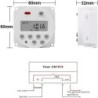 Timer digital, SINOTIMER interval de 1 secunda, 5V temporizator LCD digital programabil saptamanal 7 zile, CN101S-5v
