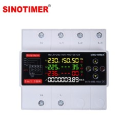 Comutator automat surse trifazat SINOTIMER STS-936E-150A, 150A, 230/400V, ATS 3 surse (retea, invertor, generator)
