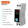 Siguranta automata inteligenta WiFi SINOTIMER WPS103-63A, protectie tensiune si curent, monitorizare kWh, Tuya, 230V