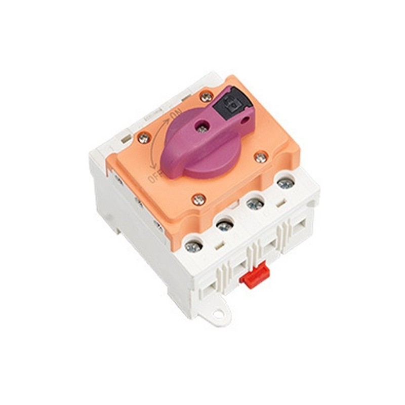 Comutator izolator DC fotovoltaic STPV-40.I, 4 Poli, 32A, 1200V DC, montaj sina DIN pentru sisteme PV