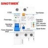 Siguranta Automata cu Protectie Arc Electric, Diferential, AFDD Sinotimer AFDD2-63 C16, 16A, 4.5kA, 230V AC