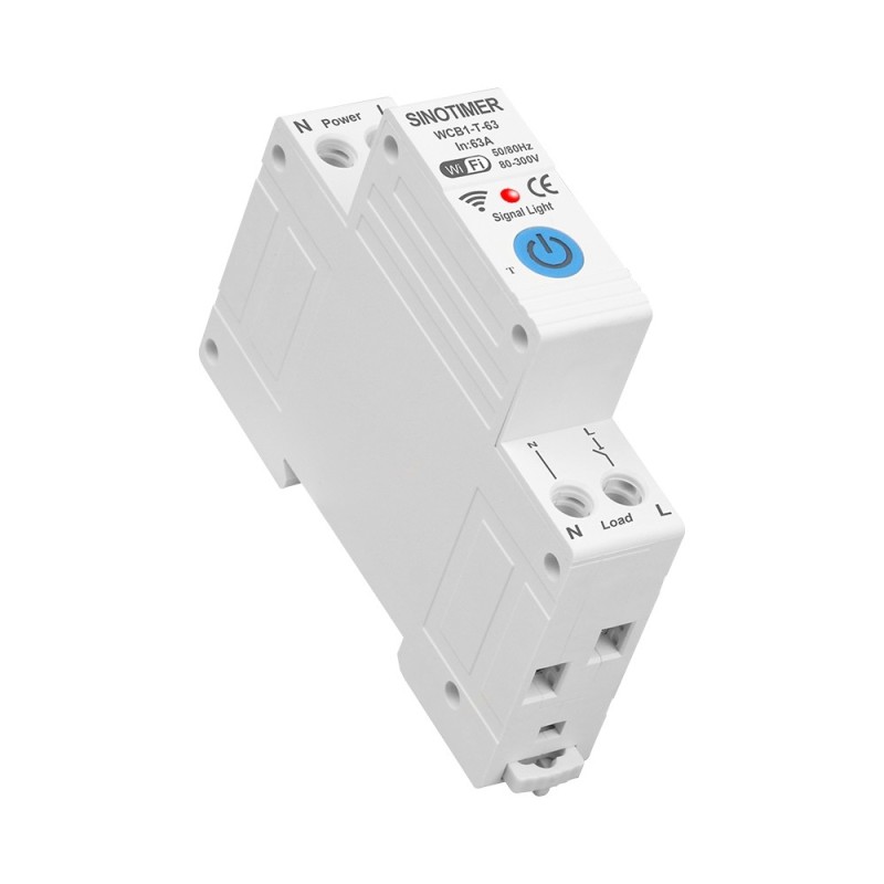 Intrerupator inteligent 63A AC220V, WiFi Tuya, temporizator pornit-oprit, WCB1-T-63