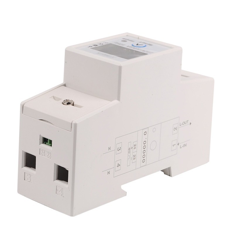 Contor monofazat de energie electrica, Sinotimer, 230V AC 50-60Hz, 5(80)A, ecran digital LED iluminat, DDS015