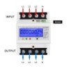 Contor trifazic de energie electrica, energie reactiva, Sinotimer, 3x230/400V AC 50Hz, 3x5(80)A, ecran LED iluminat, DDS024MR