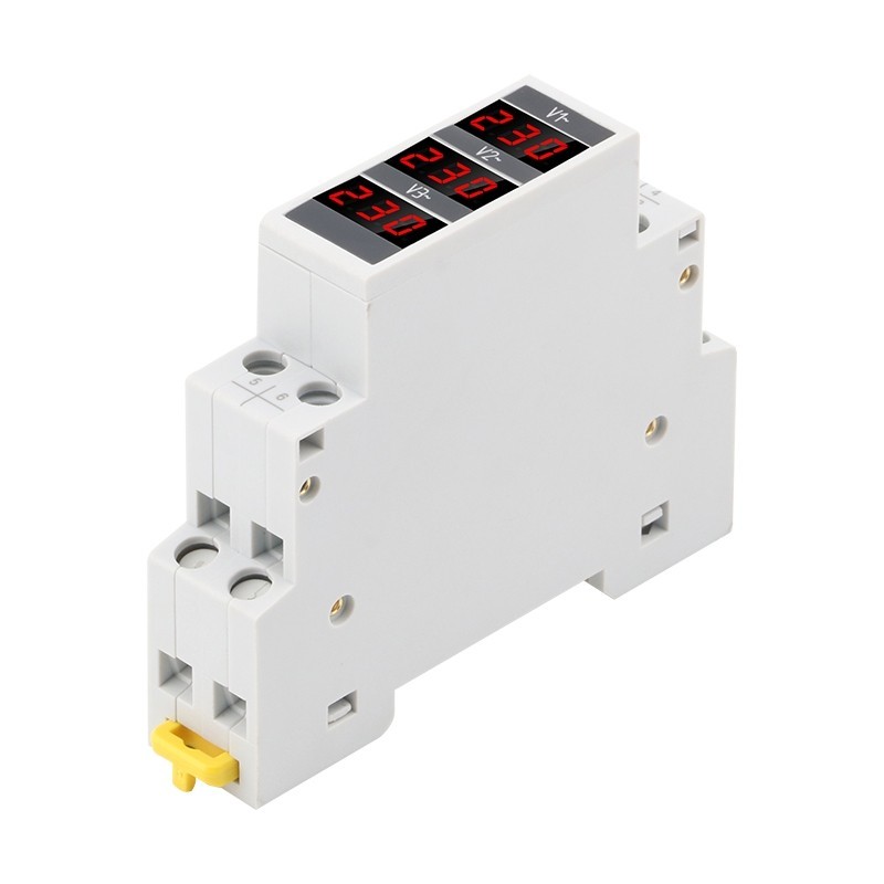 Voltmetru Sinotimer, trifazic masoara voltajul AC 80-500V, SDM010