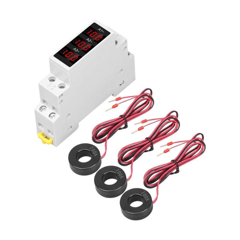 Ampermetru Sinotimer, trifazic, masoara curentul 3P, SDM010A