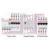Releu trifazic Sinotimer, protectie supratensiune si subtensiune, 80A, recuperare automata, STVP-930-80A
