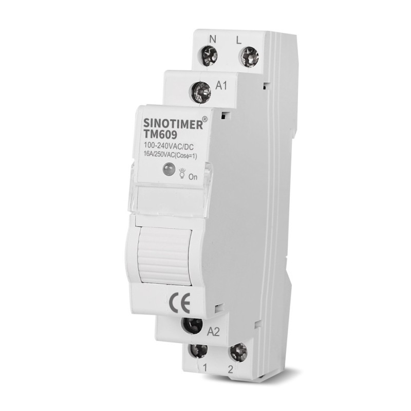 Siguranta electrica, Sinotimer, comutator temporizat monofazat, control Wifi, 230V AC 50-60Hz, 16A, TM609-16A