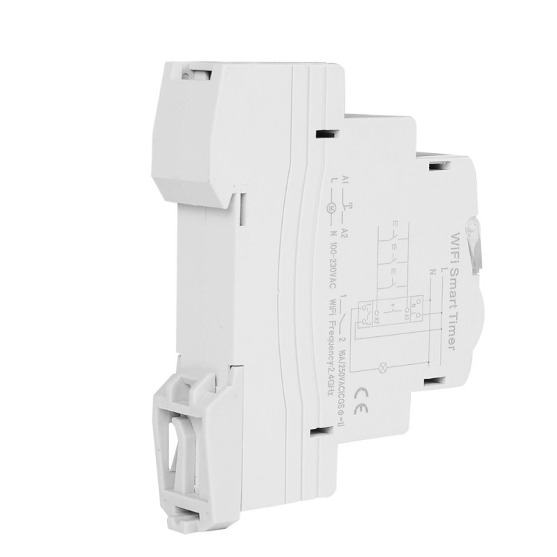 Siguranta electrica, Sinotimer, comutator temporizat monofazat, control Wifi, 230V AC 50-60Hz, 16A, TM609-16A