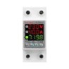 Releu digital monofazic de protectie tensiune, Sinotimer, si curent 1- 40A, consum KW, ecran digital LED, SVP-719-40A