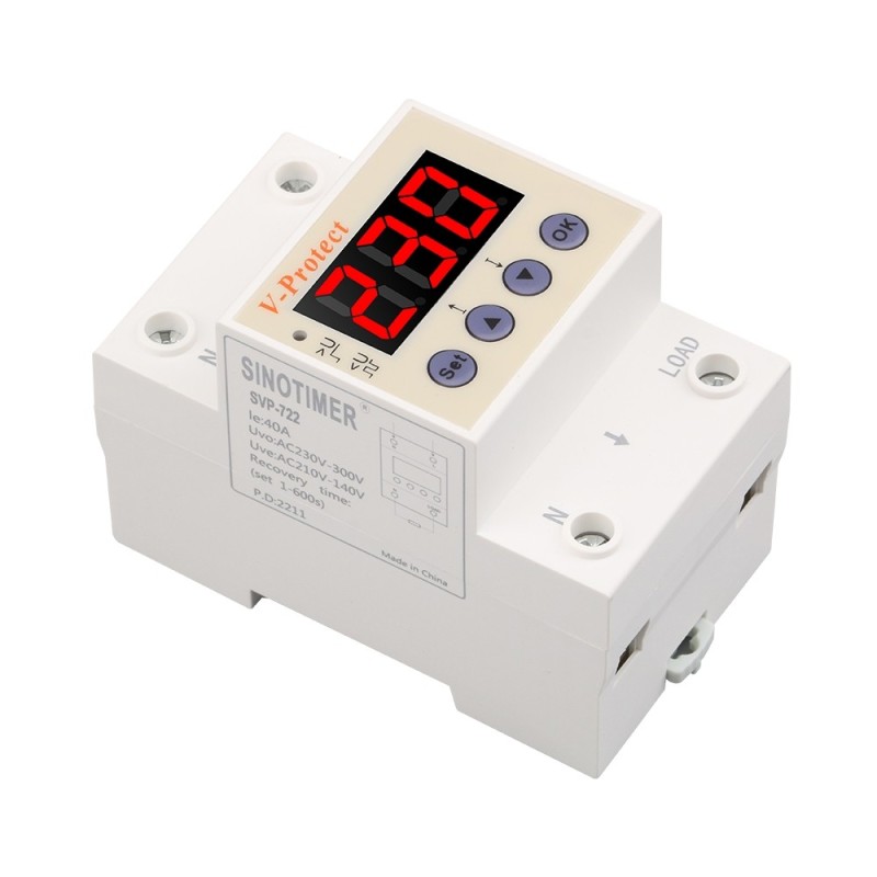 Releu protecție, SINOTIMER, supratensiune/subtensiune, SVP722-40A