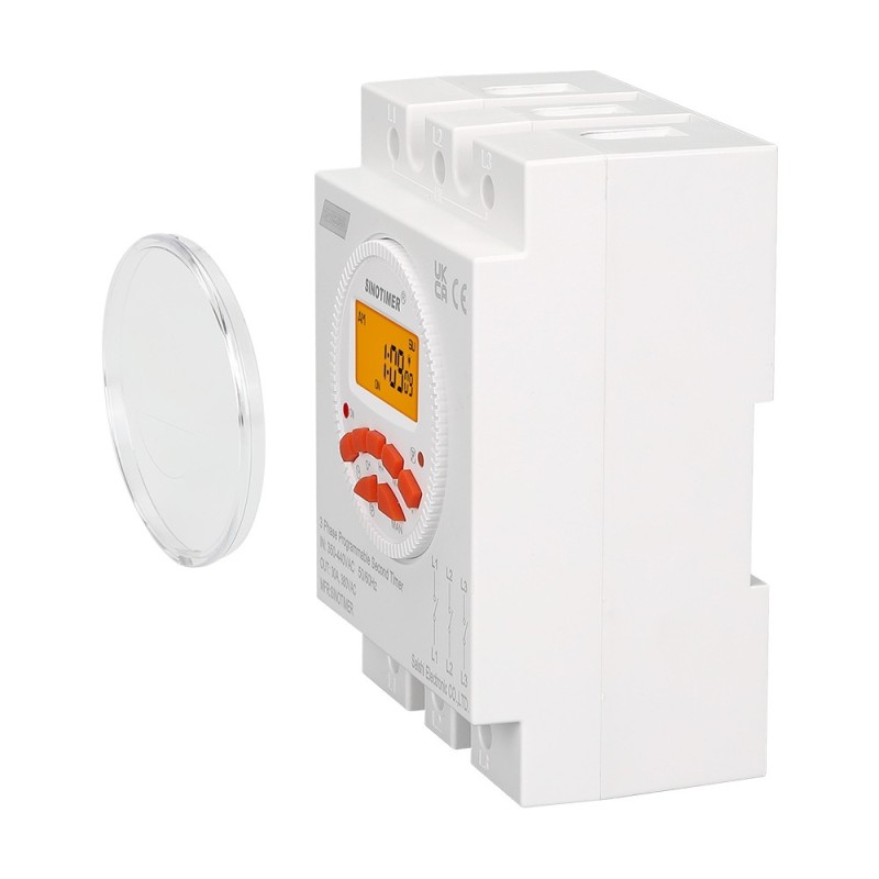 Temporizator trifazic, 380V 30A, Sinotimer, intrerupator, programabila, CN109S-380V-30A