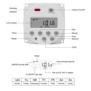 Timer digital SINOTIMER, interval de 1 secunda, 12V temporizator LCD digital programabil saptamanal 7 zile, CN101S-4